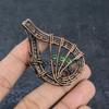 Natural Peridot Gemstone Handmade Copper Wire Wrap Jewelry Pendant 2.48" l9E41