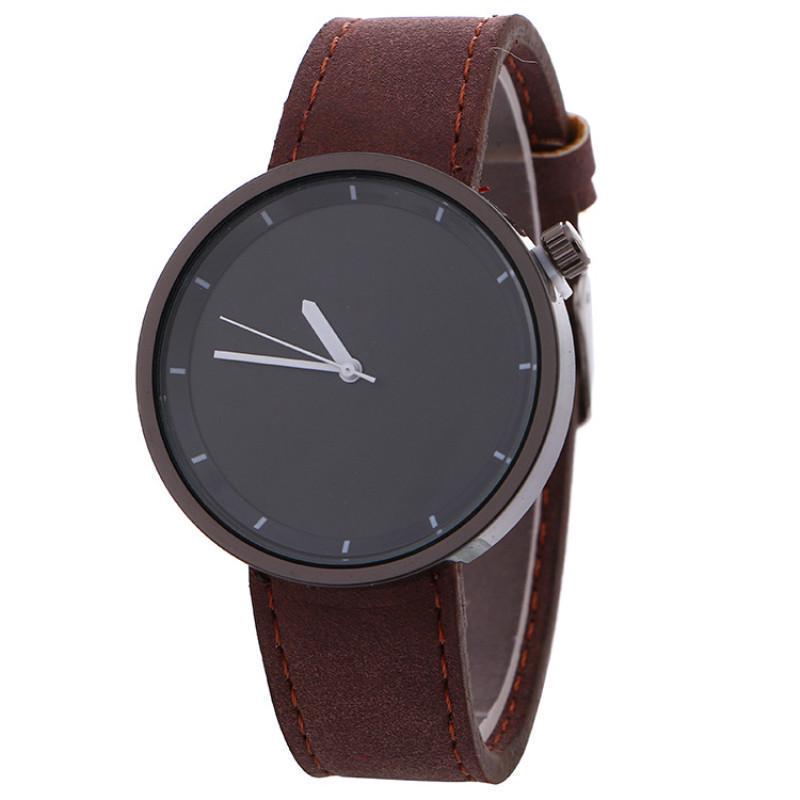 Casual Vogue Analog Quartz Armbåndsur Enkel Big Dial Denim Stoff Band