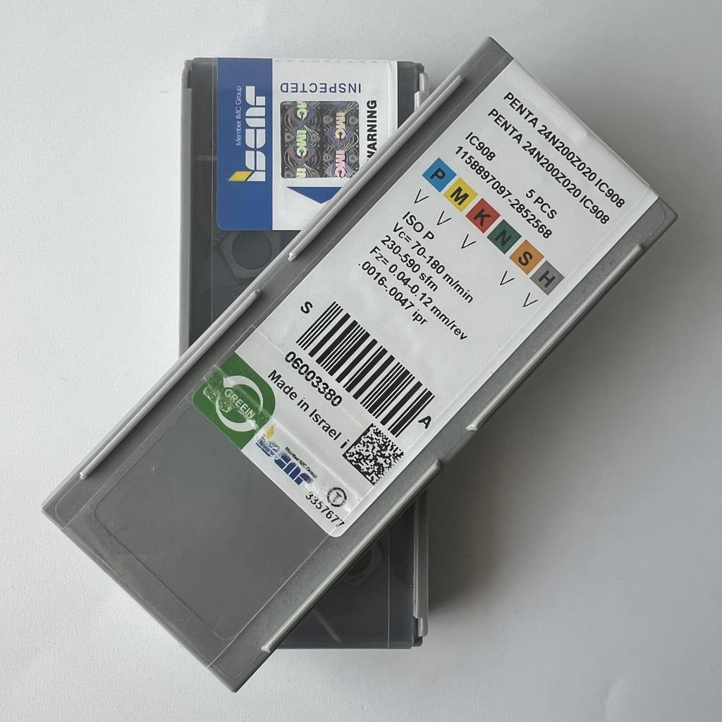 ISCAR / PENTA24N200Z020 IC908 / Industrial Indexable Carbide Inserts 5 Pcs