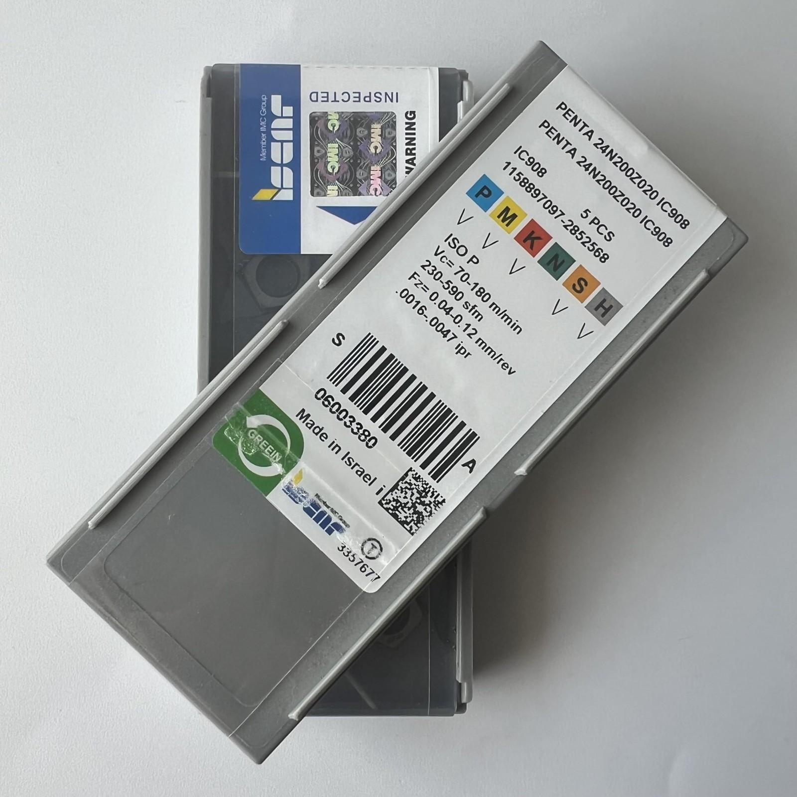 

ISCAR / PENTA24N200Z020 IC908 / Industrial indexable carbide inserts 5 Pcs