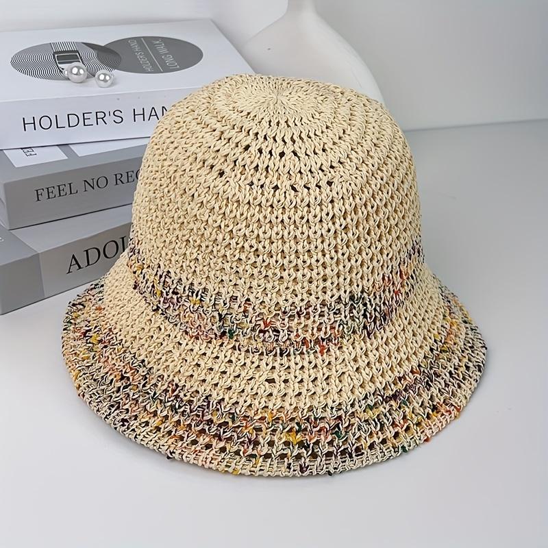 

Large brimmed sun hat with hook woven sun hat suitable for vacation style, carrying breathable fisherman hat хакі