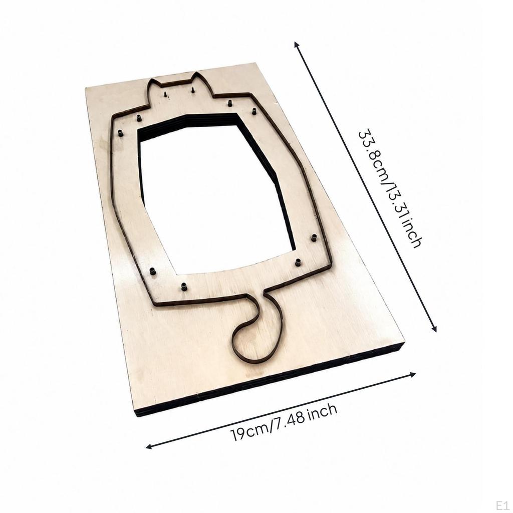CatShaped Tray Cutting Stamp WoodBacked, Leather Die, for Leatherworking