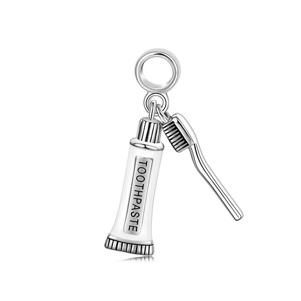 New   Copper Toothbrush Cup Beer Charm Of Ley  Chain Bead Fit Original Bracelet Accessories Diy Women Love Jewelry