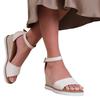 Where's That From Womens/Ladies Dusk Buckle PU Ankle Strap Wide Wedge