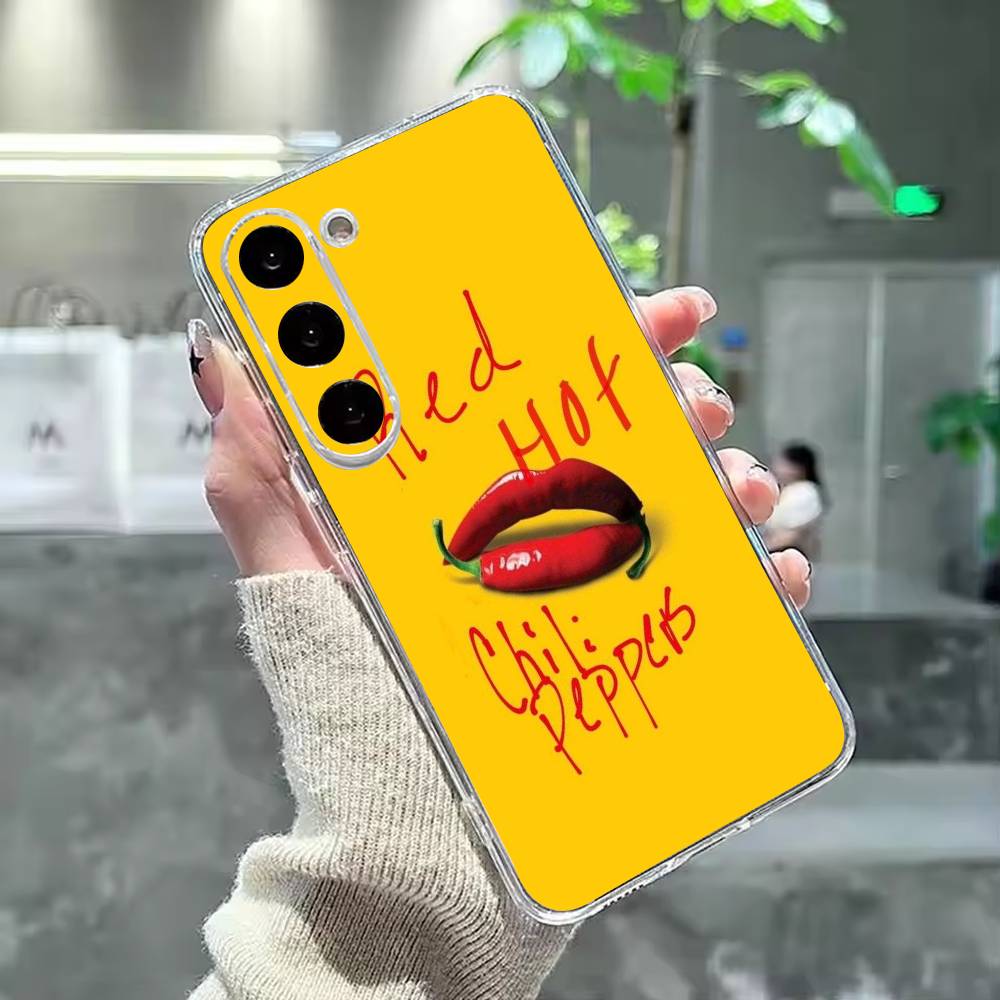 love red chili Phone Case For Samsung Galaxy A91,80,73,72 ,71,53,52,32 ,31,22,21s,20,Transparent Case Samsung a12
