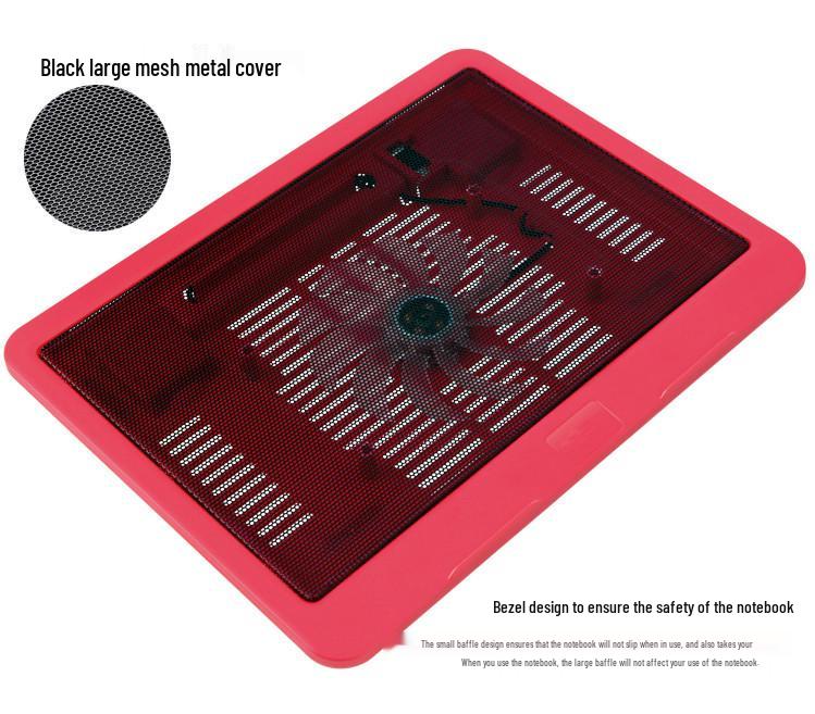 N19 Silent Colorful Laptop Cooling Fan with Suction Base