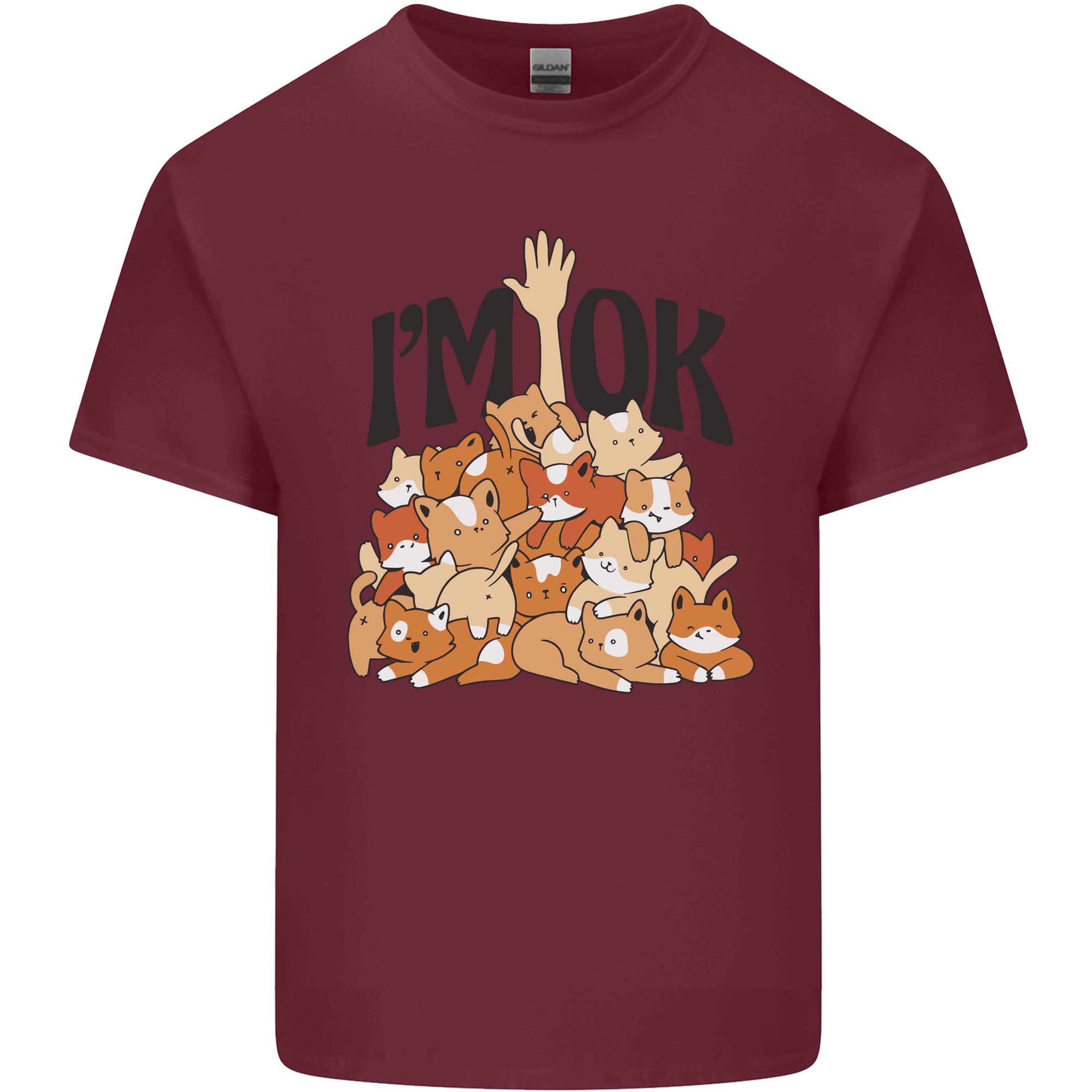 Im OK Funny Cat Mum Dad Crazy Lady Kitten Unisexs Light Cotton TShirt S