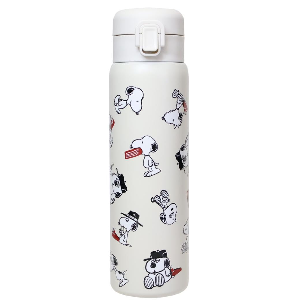 

Snoopy Water Stainless Steel Bottle 480ml Have a Blast Peanuts [Insulated Bottle] One-Push /