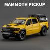 2025 New 1:32 Dodge RAM 1000 TRX Mammoth Picku Alloy Car Model Sound And Light Pull Back Children's Toy Collectibles Birthday Gift