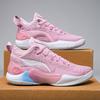 Foreign trade new basketball shoes men's actual combat wear-resistant low-top non-slip breathable student shock high-quality sports shoes women