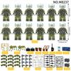 MOC Military Series Air Force Fighter Pilot Soldier Figure Building Toy