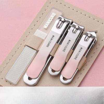 Nail Clipper Set - Four-piece Set of Nail Clippers, Nail Cutter Set, Nail Trimming Kit, Nail Box, Stainless Steel Nail Clippers