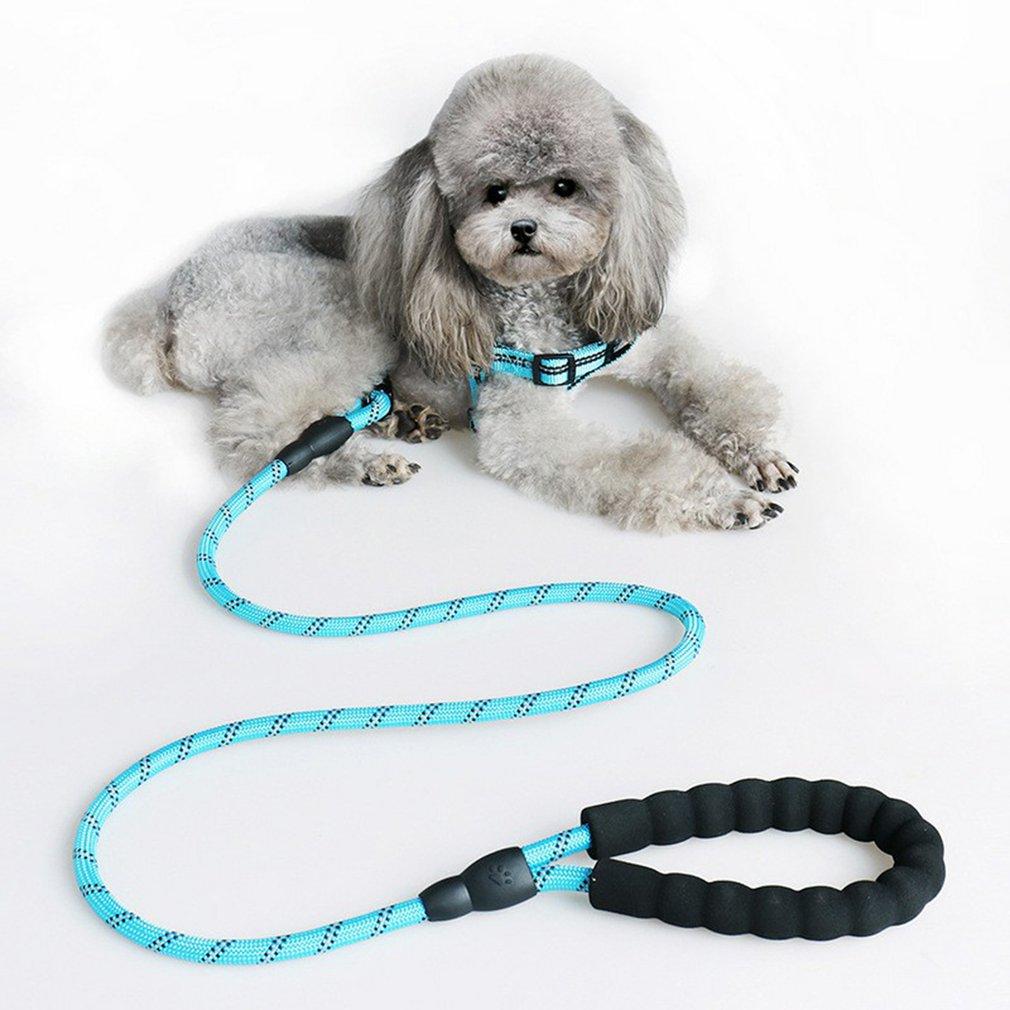 Nylon Dog Harness Leash For Medium Large Dogs Leads Pet Training Running Walking Safety Mountain Climb Dog Leashes Ropes Supply