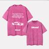 New Heavy Men's Washed Vintage Oversized T-Shirts Street Punk T Shirt women Harajuku Casual Cotton Short Sleeve Tee top