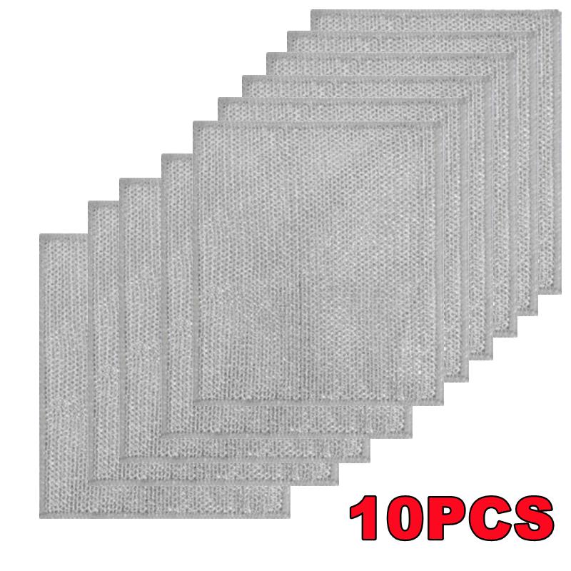 

10 piece set of cleaning cloth, metal wire, kitchen sink, towels, dishwashing cleaning tools Single Layer