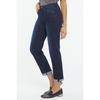 20% off for 2 Pieces Accessible Luxury Level Spring and Summer Blue Straight-leg Cropped Girlfriend Loose High Waist Straight Pants