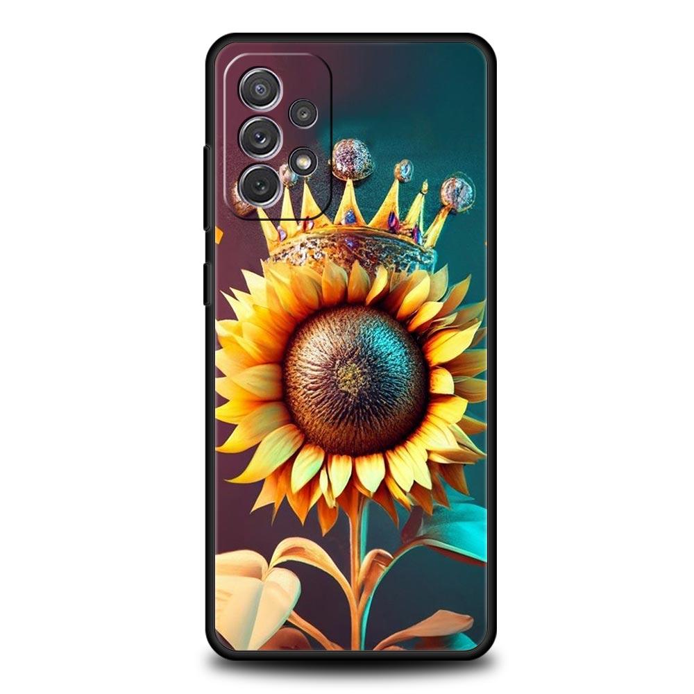 Sunflower Phone Case For Samsung Galaxy A17 A07 A55 A35 A25 A15 A05s A33 5G A31 A23 A21s A13 A41 A73 A53 A51 A71 A03s S10 Cover