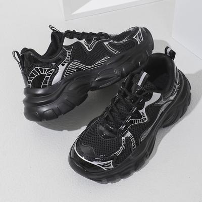 Summer Shoes Versatile Trendy Shoes Student Leisure Sports Thick Soles Heightening Dad Sports Shoes Women'S Shoes