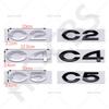 ABS C2 C4 C5 Heckklappen Emblem Logo Plakette Für Citroen C2 C4 C5 Auto Styling Heckklappen Aufkleber Emblem Heckklappen Aufkleber Zubehör ait256