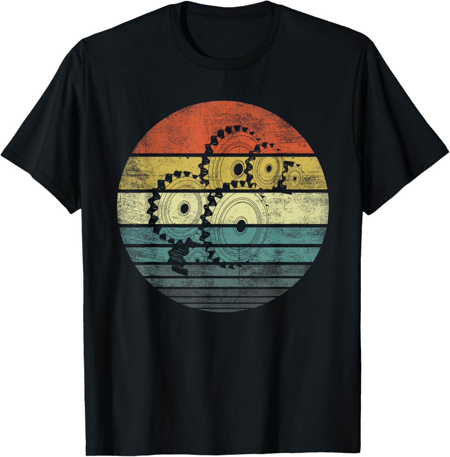 

Funny Retro Cogs Engineering Gear Mechanical Engineer Gifts T-Shirt 100% Cotton O-Neck Short Sleeve Summer Casual Mens T-shirt 4XL