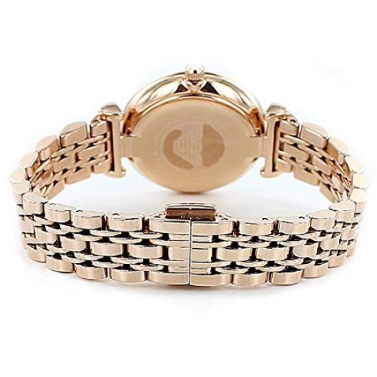 EMPORIO ARMANI Gianni Pink Gold Crystal Shell Bracelet Watch AR1909 [Emporio Armani] Women's
