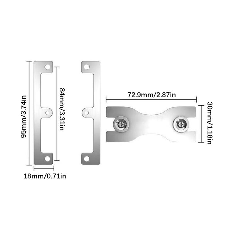 Stainless Steel 86 Type Switches Fixing Plate For Precise Installation And Wall Repair Socket Cassette Cover Plate
