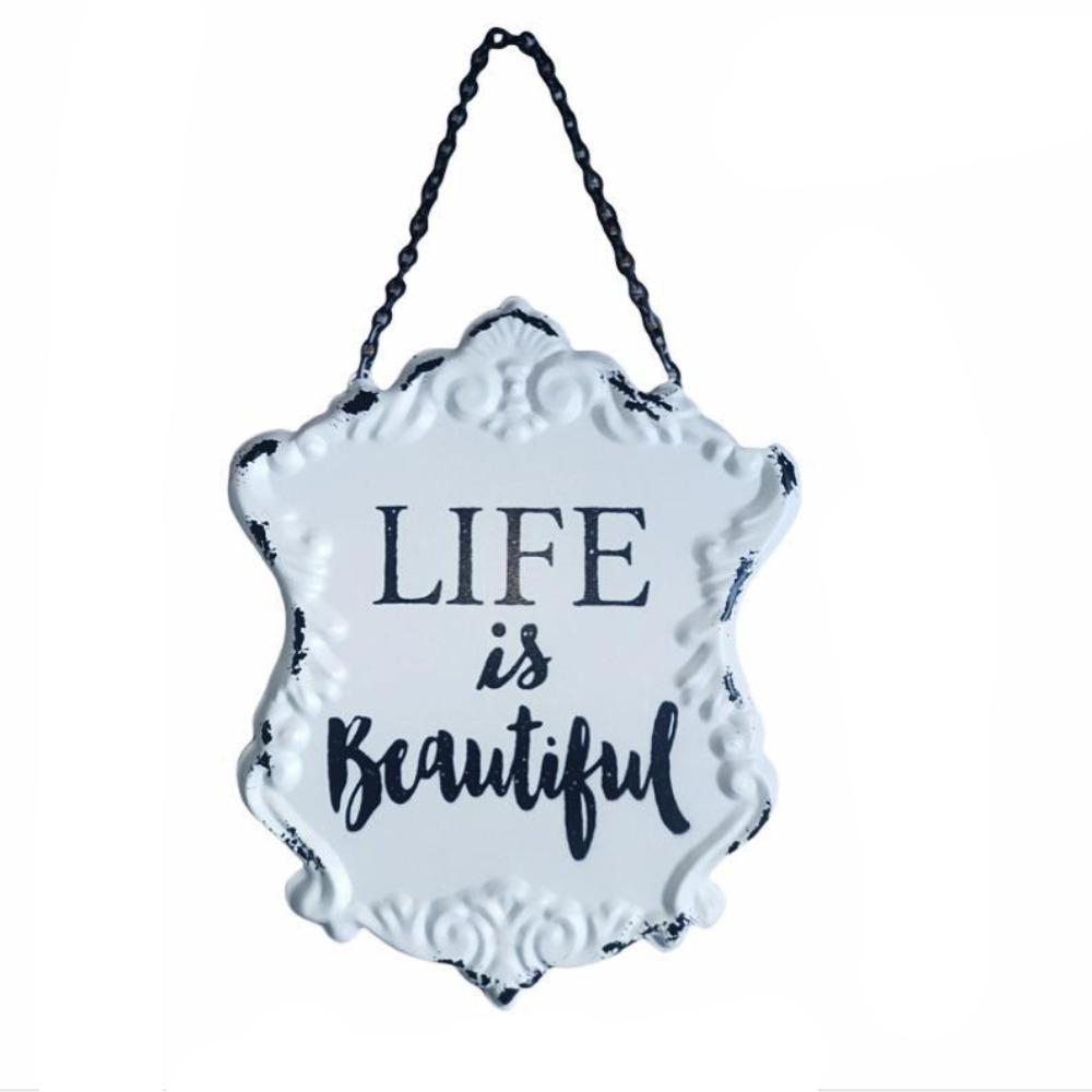 Iron Wall Hanging Retro Wall Decoration Pendant Doorplate Decoration Hanging  Shop