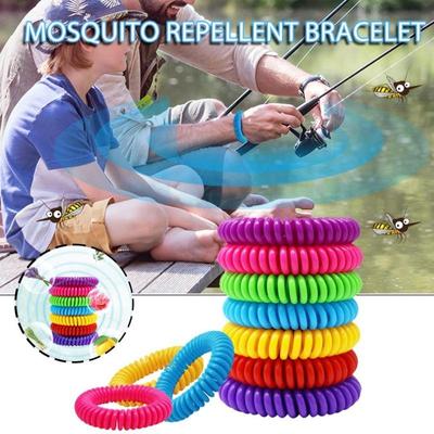 New 10pcs Anti Mosquito Insect Repellent Bracelet Waterproof Spiral Wrist Band