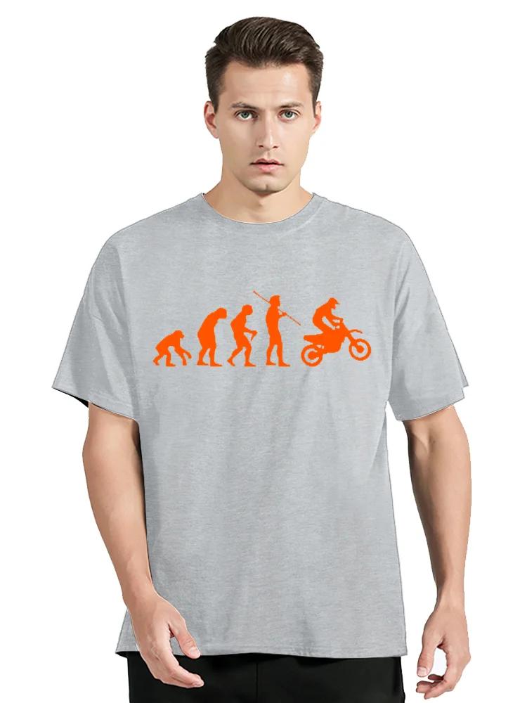 Summer Fashion T-shirt Evolution Motocross Enduro Moto Cross Motorrad Biker Cotton Tshirt Clothing Oversized Tops Tees