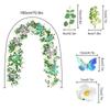 1PC Plastic Handmade Artificial Eucalyptus Leaf Vine Romantic Simulation Flower Vines Festival Laser Butterfly Home Decoration