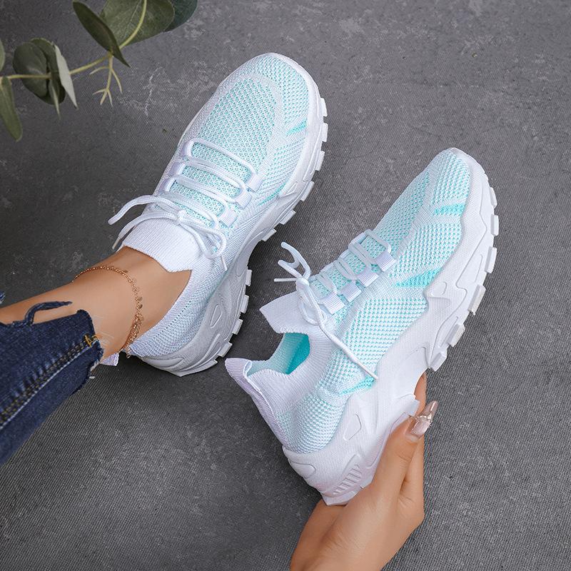 Labelled Non-slip Fashion Printed Ventilation Hole Sports and Leisure Single Shoes New Lace-up Soft Sole