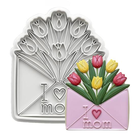 

Flower Cookie Cutter Sunflower Rose Tulip Shape Biscuits Molds for Baking Fondant Pastry Biscuit Clay DIY Molds Gifts for Mother s Day Valentine s F