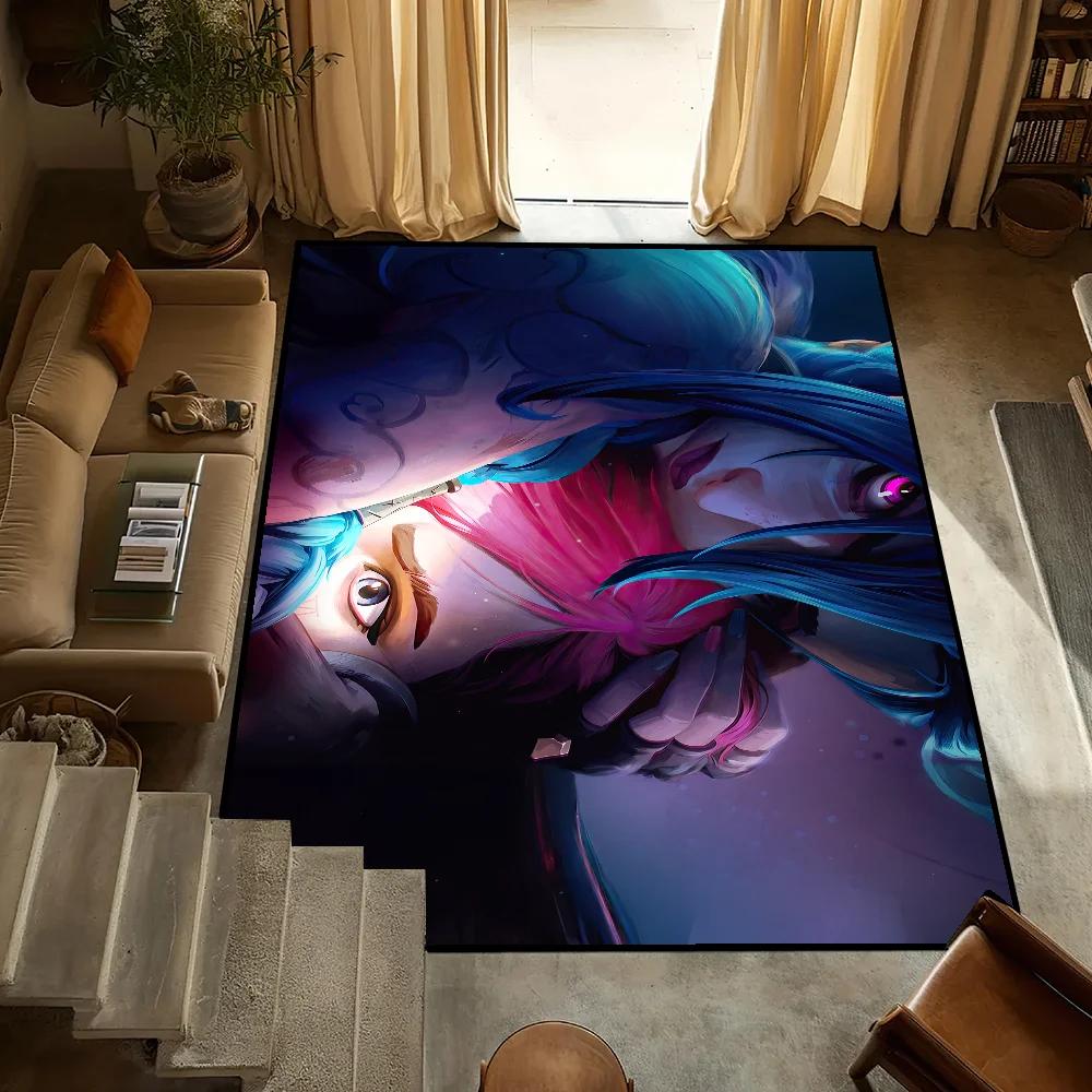 Door Mat Anti-Slip Kitchen J-JINX Bedroom Cartoon Handmade Tufted Rug Carpet Living Room A-Arcane2 Entrance Decoration
