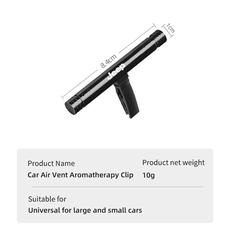 Car Logo Aroma Stick Vent Air Freshener Fragrance Clip Accessories For Jeep Renegade Grand Cherokee Compass Patriot Wrangler Lib AMT1