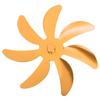 Stove Fan Aluminum Alloy Blade 7 Blades Easy Installation Universal Fireplace Fan Blade Replacement for Fireplace Fan