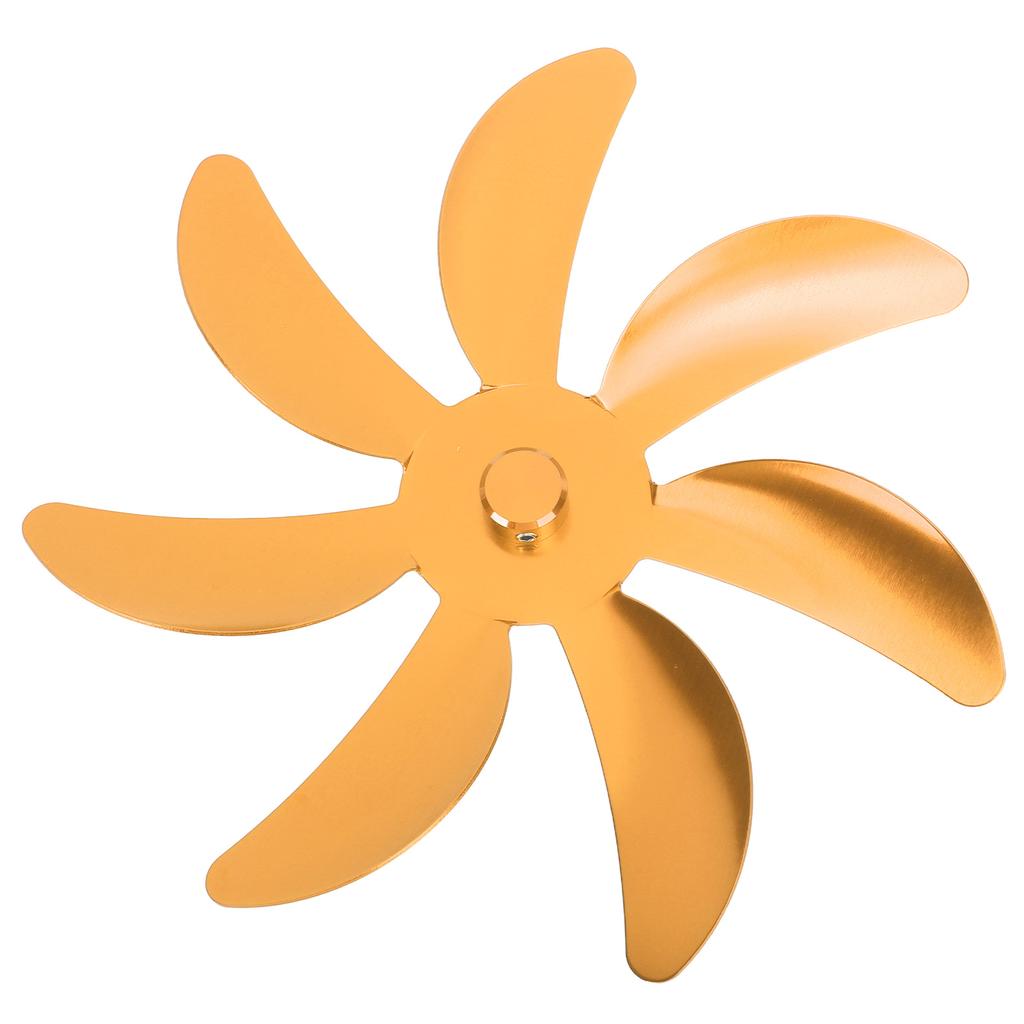 Stove Fan Aluminum Alloy Blade 7 Blades Easy Installation Universal Fireplace Fan Blade Replacement for Fireplace Fan