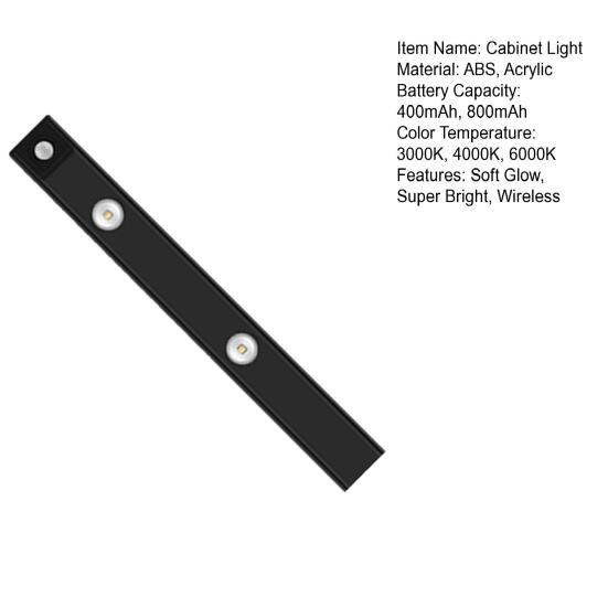 Magnetic Closet Light Wireless Motion Sensor 3 Color Temperatures Flicker Free Dimmable Under-Cabinet