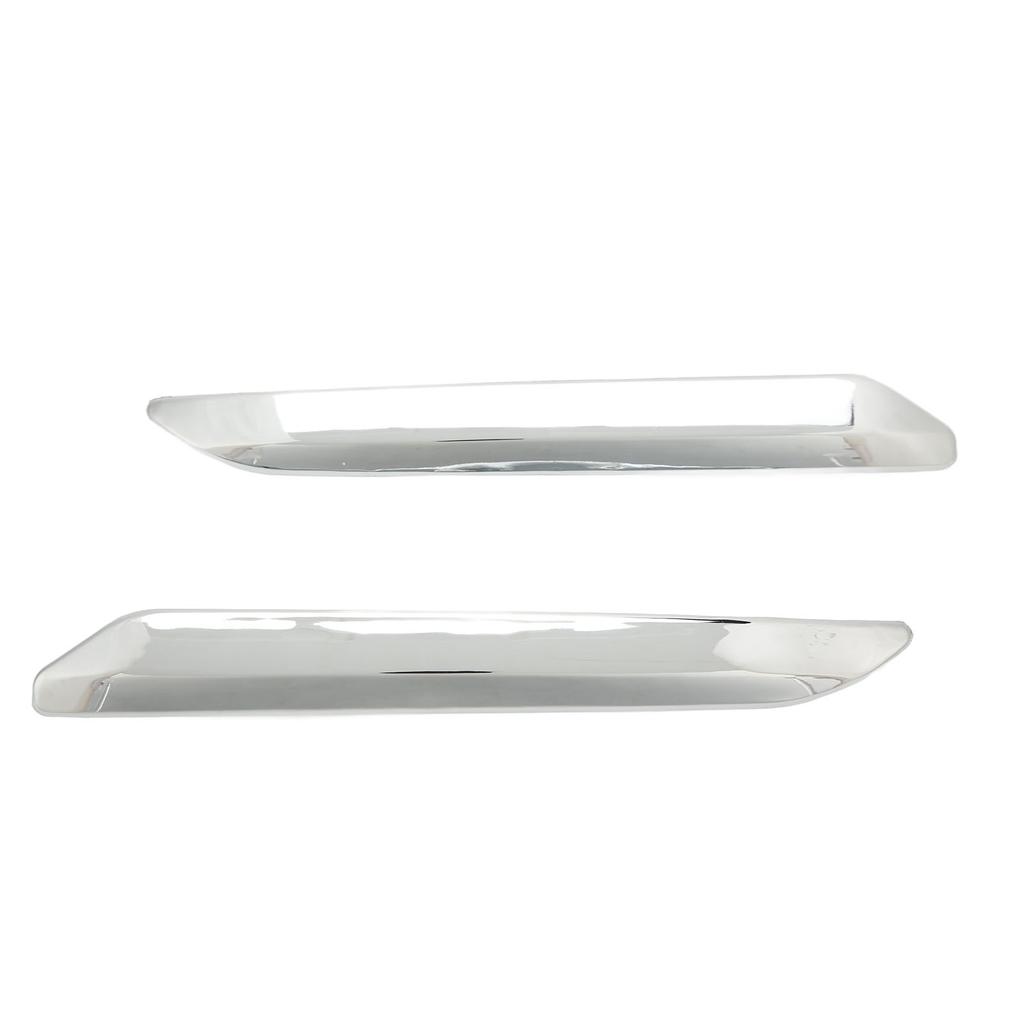 2pcs Front Bumper Strip Left Right Anti Scratch Chrome Silver Replacement for Citroen C5 X7 2007‑2015