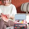 Yarn Bag And Crochet Tote 3 Holes Design Lightweight Yarn Storage Waterproof Yarn Organizer Yarn Bag Knitting Accessory