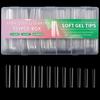 504x Clear Nail Tips for Acrylic Nails Extra Long Full Cover Tips Ballerinas False Nails Soft Gels Tips Nail Supplies