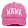 Fashion Washed Cotton MAMA MINI Embroidery Caps Vintage Breathable Parent-Unisex Baseball Hats Adjustable Baseball Cap