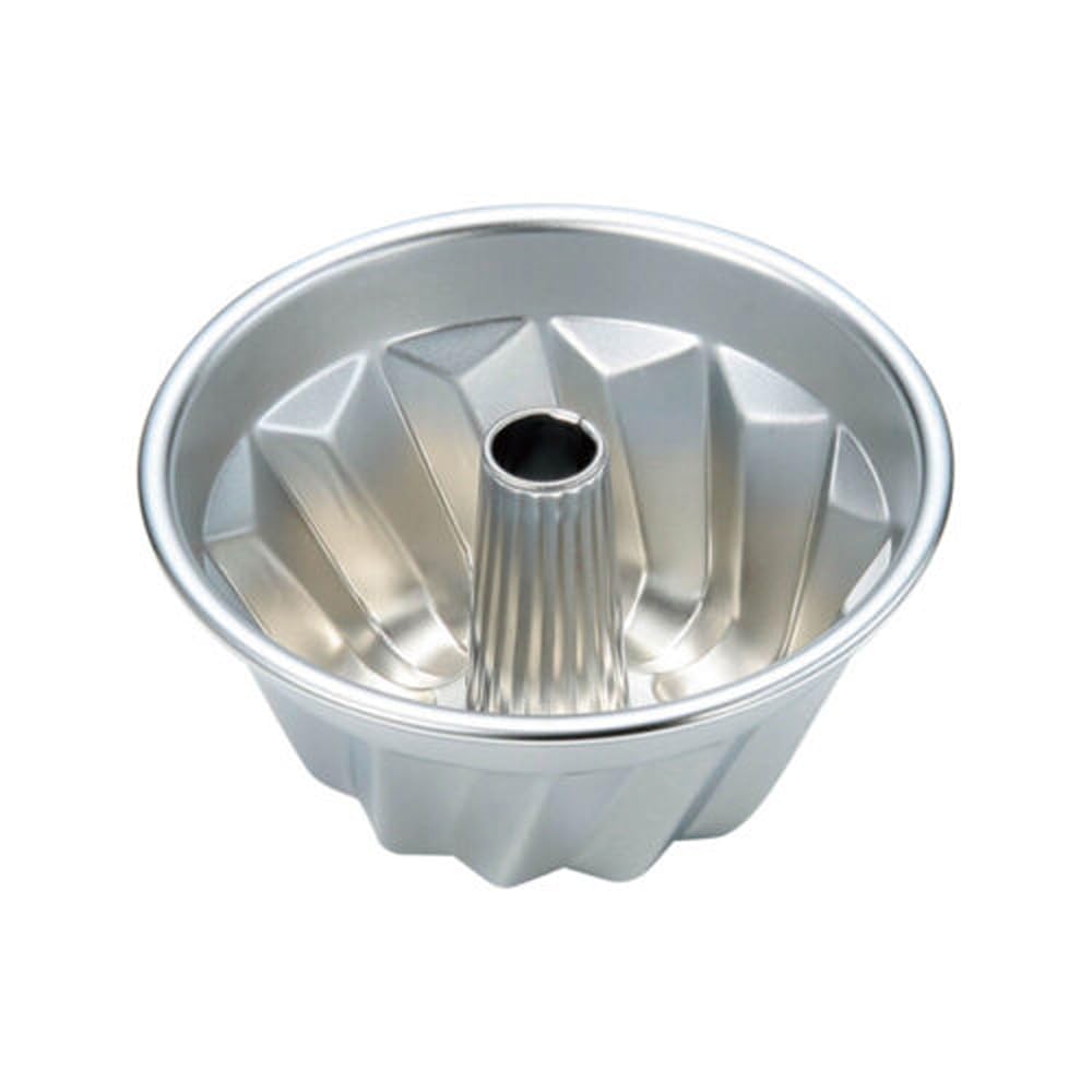 

Tiger Crown Silver Cake Pan, 113 x 60mm, Kouglof Pan, 12cm, Chrome-Plated Steel, 908