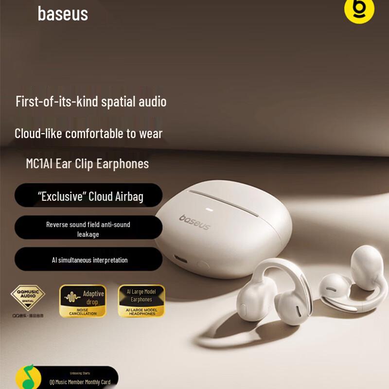 Baseus Bowie MC1 OWS Open-Ear Clip Bluetooth Headset
