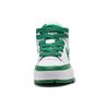 Li Ning Mileage Slip Resistant Abrasion Resistant Mid Top Skateboard Shoes Men's White Green AGCT283-3