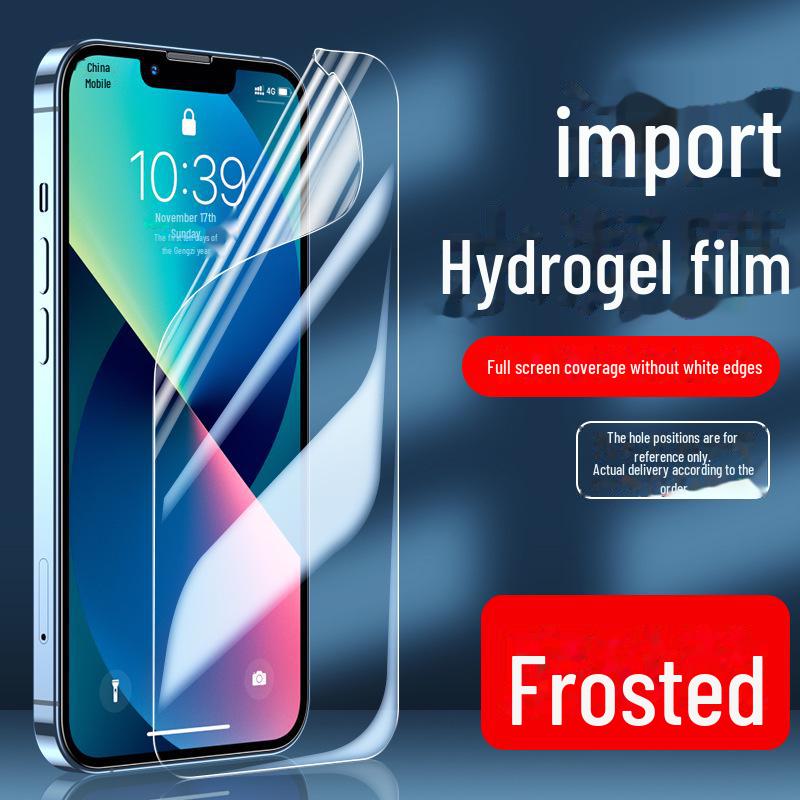 Hydrogel Anti-Peep Blue Light Protective Film for iPhone 11 Pro Max, XR, 12, 13, 14, 7, 8.