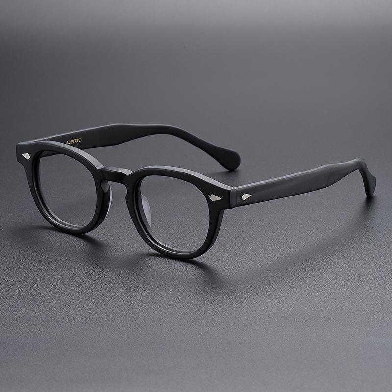 

Мужская оправа для очков Дизайнерский стиль Очки Прозрачные линзы Компьютерные Мужские Круглые Винтажные Очки Миопия Для чтения RX Single Version&1.56&None