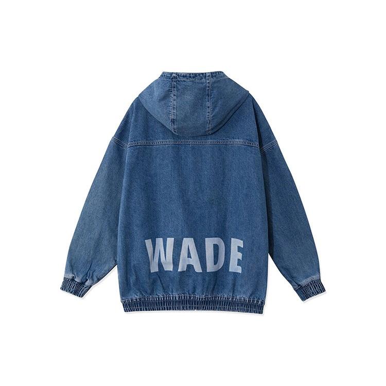 Li-Ning Way Of Wade Loose Fit Denim Hooded Jacket  Denim Blue  Men s AJDR241-4 M