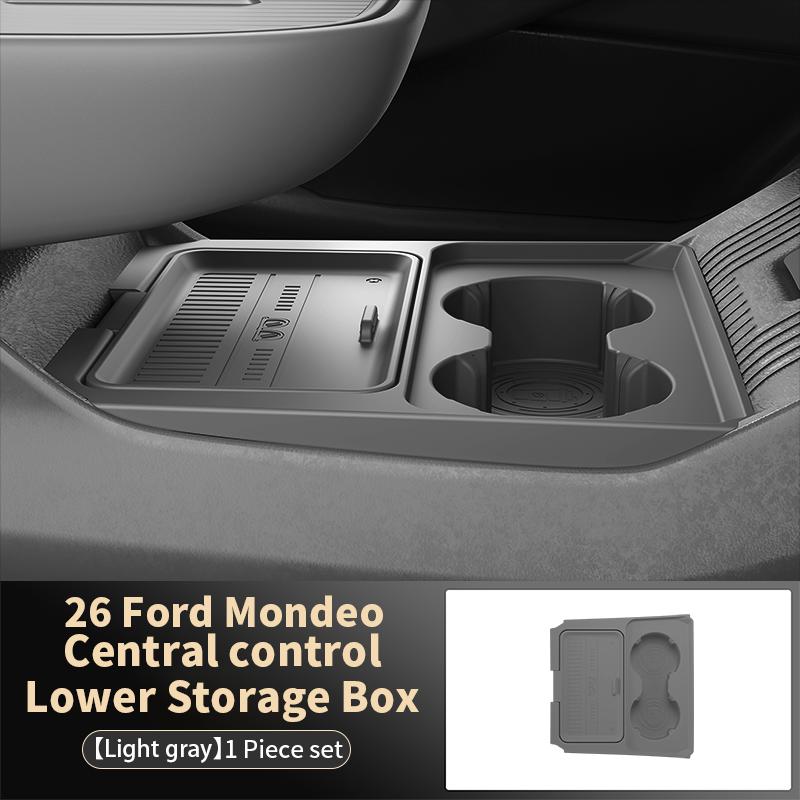 Geeignet für 26 Ford Mondeo Modelle, Aufbewahrungsbox unter dem Sitz für die Mittelkonsole, Brillenorganizer, Autozubehör Modifikations Teile