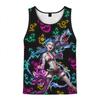 Anime League of Legends Jinx Graphic 3D Print Sleeveless Vest Harajuku Y2k Men’s Tank Tops