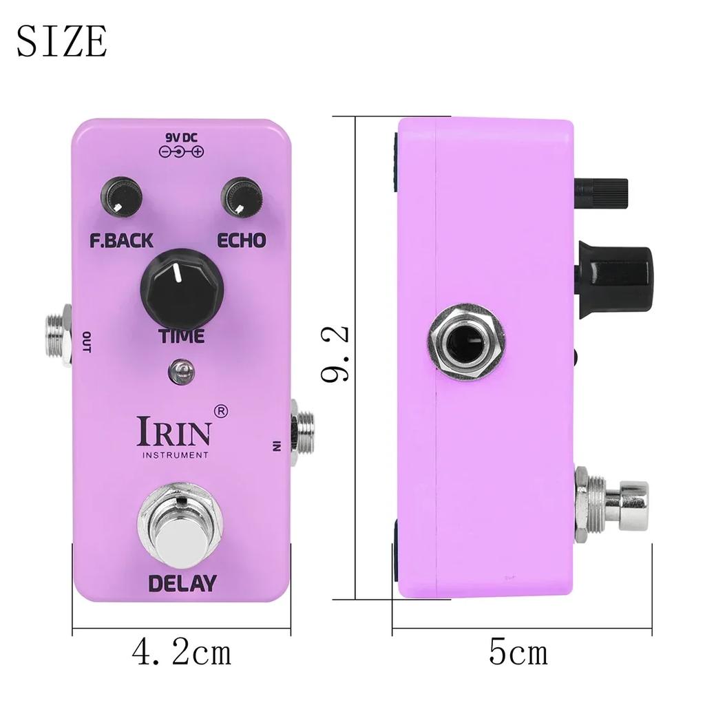 IRIN XG-6 Delay Effect Guitar Pedal Electric Guitarra Digital Analog Delay Pedal True Typass Guitar Parts & Accessories